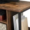 Dark wooden TV cabinet, Nordic minimalist living room storage combination solid wood floor-standing cabinet Application Scenario